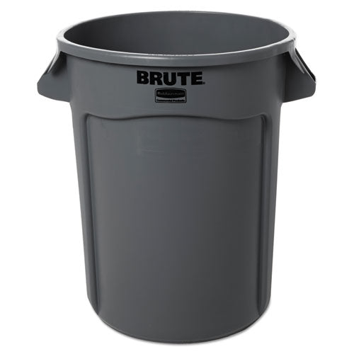 Rubbermaid® Commercial Round Brute Container, Plastic, 32 Gal, Gray freeshipping - TVN Wholesale