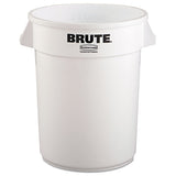 Rubbermaid® Commercial Round Brute Container, Plastic, 32 Gal, White freeshipping - TVN Wholesale