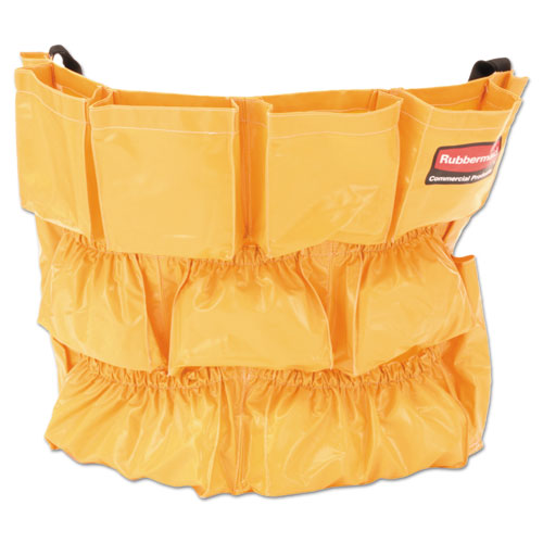 Rubbermaid® Commercial Brute Caddy Bag, 12 Pockets, Yellow freeshipping - TVN Wholesale