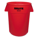 Rubbermaid® Commercial Brute Vented Trash Receptacle, Round, 44 Gal, Red freeshipping - TVN Wholesale
