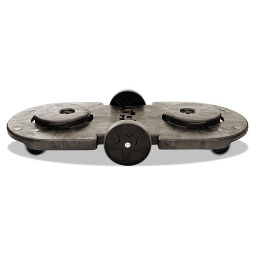Rubbermaid® Commercial Tandem Dolly, Two-container, 300 Lb Capacity, 20.25w X 45d X 8h, Black freeshipping - TVN Wholesale