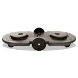 Rubbermaid® Commercial Tandem Dolly, Two-container, 300 Lb Capacity, 20.25w X 45d X 8h, Black freeshipping - TVN Wholesale