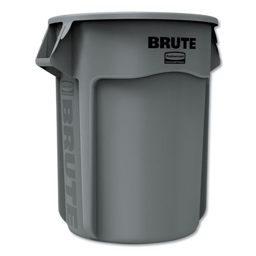 Rubbermaid® Commercial Round Brute Container, Plastic, 55 Gal, Gray freeshipping - TVN Wholesale