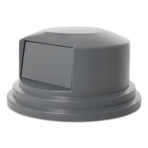 Rubbermaid® Commercial Round Brute Dome Top Lid For 55 Gal Waste Containers, 27.25" Diameter, Gray freeshipping - TVN Wholesale