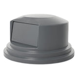 Rubbermaid® Commercial Round Brute Dome Top Lid For 55 Gal Waste Containers, 27.25" Diameter, Gray freeshipping - TVN Wholesale
