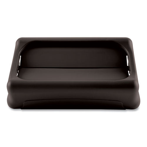 Rubbermaid® Commercial Swing Top Lid For Slim Jim Waste Containers, 11.38w X 20.5d X 5h, Plastic, Black freeshipping - TVN Wholesale