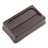Rubbermaid® Commercial Swing Top Lid For Slim Jim Waste Containers, 11.38w X 20.5d X 5h, Plastic, Black freeshipping - TVN Wholesale