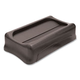 Rubbermaid® Commercial Swing Top Lid For Slim Jim Waste Containers, 11.38w X 20.5d X 5h, Plastic, Black freeshipping - TVN Wholesale