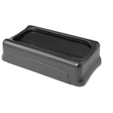 Rubbermaid® Commercial Swing Top Lid For Slim Jim Waste Containers, 11.38w X 20.5d X 5h, Plastic, Black freeshipping - TVN Wholesale