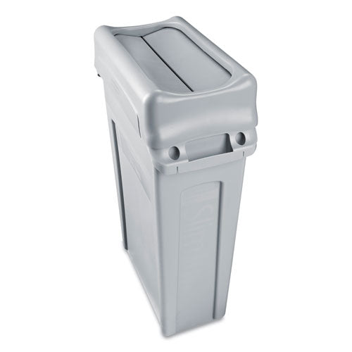 Rubbermaid® Commercial Swing Lid For Slim Jim Waste Container, Gray freeshipping - TVN Wholesale