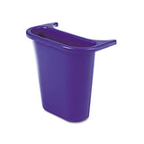 Rubbermaid® Commercial Wastebasket Recycling Side Bin, Attaches Inside Or Outside, 4.75 Qt, Blue freeshipping - TVN Wholesale