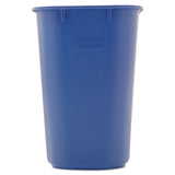 Rubbermaid® Commercial Small Deskside Recycling Container, Rectangular, Plastic, 13.63 Qt, Blue freeshipping - TVN Wholesale