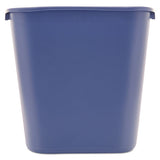 Rubbermaid® Commercial Medium Deskside Recycling Container, Rectangular, Plastic, 28.13 Qt, Blue freeshipping - TVN Wholesale