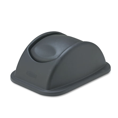 Rubbermaid® Commercial Rectangular Free-swinging Plastic Lids, Black freeshipping - TVN Wholesale