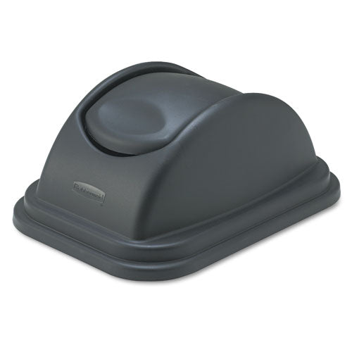 Rubbermaid® Commercial Rectangular Free-swinging Plastic Lids, Black freeshipping - TVN Wholesale