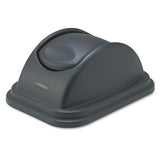 Rubbermaid® Commercial Rectangular Free-swinging Plastic Lids, Black freeshipping - TVN Wholesale