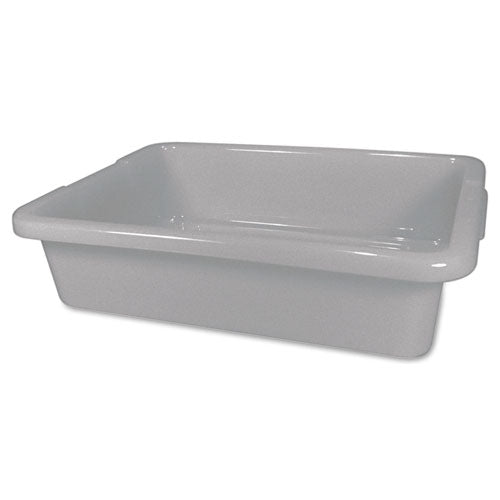 Rubbermaid® Commercial Bus-utility Tote, 20" X 15" X 5", Gray freeshipping - TVN Wholesale