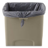 Rubbermaid® Commercial Untouchable Square Waste Receptacle, Plastic, 23 Gal, Beige freeshipping - TVN Wholesale