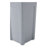 Rubbermaid® Commercial Untouchable Square Waste Receptacle, Plastic, 23 Gal, Gray freeshipping - TVN Wholesale