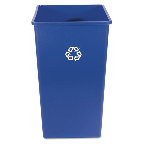 Rubbermaid® Commercial Recycling Container, Square, Plastic, 50 Gal, Blue freeshipping - TVN Wholesale