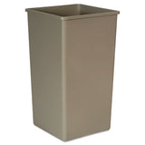 Rubbermaid® Commercial Untouchable Square Waste Receptacle, Plastic, 50 Gal, Beige freeshipping - TVN Wholesale
