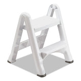 Rubbermaid® Ez Step 2-step Folding Stool, 19.5 X 20.6 X 22.7, White, 3-carton freeshipping - TVN Wholesale
