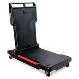 Rubbermaid® Commercial Convertible Utility Cart, Two-shelf, 23.88w X 45.13d X 34.38h, Black freeshipping - TVN Wholesale