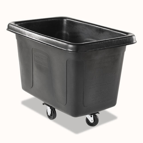 Rubbermaid® Commercial Cube Truck, Rectangular, 300 Lb Capacity, Black freeshipping - TVN Wholesale