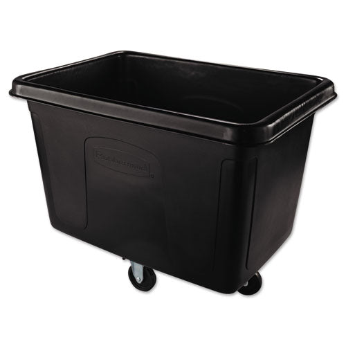 Rubbermaid® Commercial Cube Truck, Rectangular, 500 Lb Capacity, Black freeshipping - TVN Wholesale