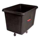 Rubbermaid® Commercial Cube Truck, Rectangular, 600 Lb Capacity, Black freeshipping - TVN Wholesale
