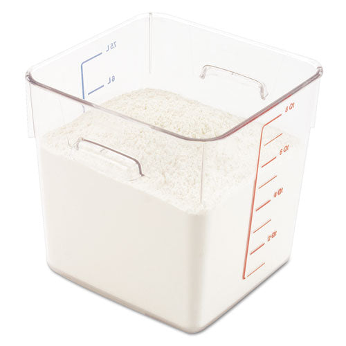Rubbermaid® Commercial Spacesaver Square Containers, 2 Qt, 8.8 X 8.75 X 2.7, Clear freeshipping - TVN Wholesale
