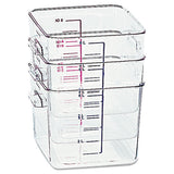 Rubbermaid® Commercial Spacesaver Square Containers, 2 Qt, 8.8 X 8.75 X 2.7, Clear freeshipping - TVN Wholesale