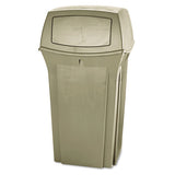 Rubbermaid® Commercial Ranger Fire-safe Container, Square, Structural Foam, 35 Gal, Beige freeshipping - TVN Wholesale