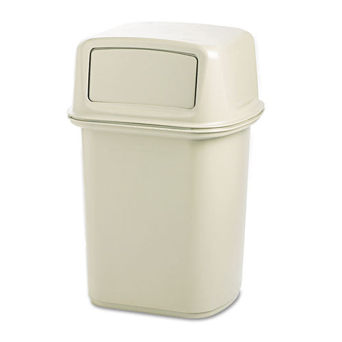 Rubbermaid® Commercial Ranger Fire-safe Container, Square, Structural Foam, 45 Gal, Beige freeshipping - TVN Wholesale