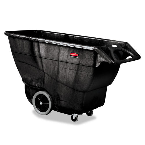 Rubbermaid® Commercial Structural Foam Tilt Truck, Rectangular, 2,100 Lb Capacity, Black freeshipping - TVN Wholesale