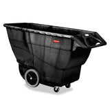 Rubbermaid® Commercial Structural Foam Tilt Truck, Rectangular, 2,100 Lb Capacity, Black freeshipping - TVN Wholesale