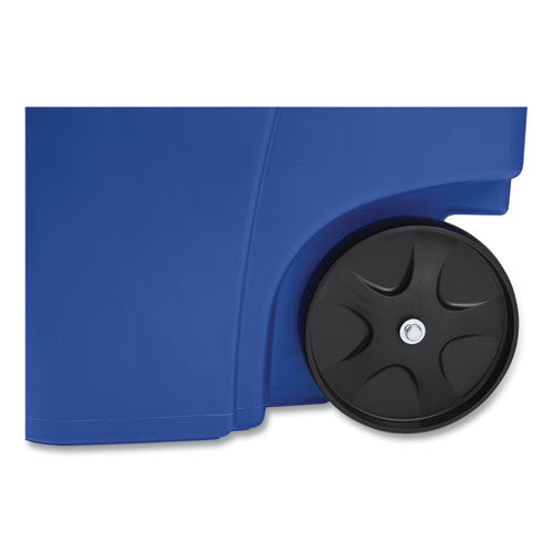 Rubbermaid® Commercial Brute Recycling Rollout Container, Square, 50 Gal, Blue freeshipping - TVN Wholesale