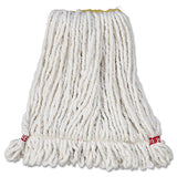 Rubbermaid® Commercial Web Foot Wet Mop Head, Shrinkless, White, Small, Cotton-synthetic, 6-carton freeshipping - TVN Wholesale