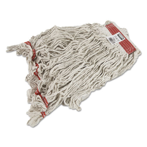 Rubbermaid® Commercial Swinger Loop Wet Mop Heads, Cotton-synthetic, White, Large, 6-carton freeshipping - TVN Wholesale