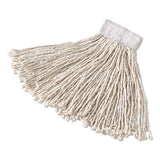Rubbermaid® Commercial Super Stitch Cotton Looped End Wet Mop Head, Large, 1" White Headband freeshipping - TVN Wholesale