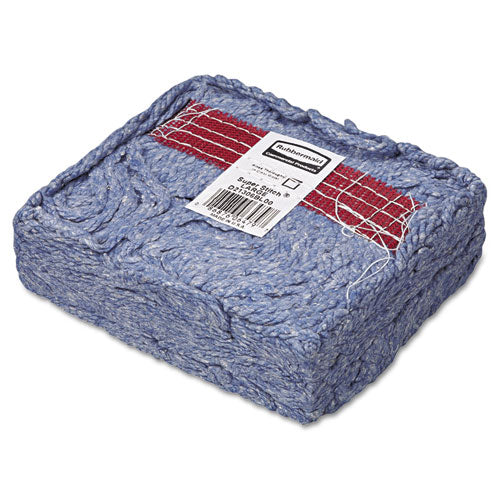 Rubbermaid® Commercial Super Stitch Blend Mop Head, Large, Cotton-synthetic, Blue, 6-carton freeshipping - TVN Wholesale