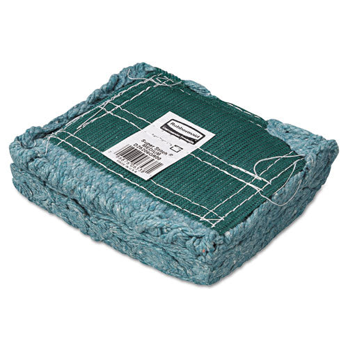 Rubbermaid® Commercial Super Stitch Blend Mop Head, Medium, Cotton-synthetic, Green, 6-carton freeshipping - TVN Wholesale