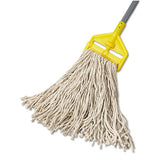 Rubbermaid® Commercial Premium Cut-end Cotton Wet Mop Head, 16oz, White, 1" Orange Band, 12-carton freeshipping - TVN Wholesale