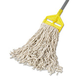 Rubbermaid® Commercial Premium Cut-end Cotton Wet Mop Head, 24oz, White, 1" Orange Band, 12-carton freeshipping - TVN Wholesale