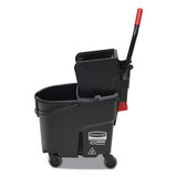 Rubbermaid® Commercial Wavebrake 2.0 Bucket-wringer Combos, Side-press, 35 Qt, Plastic, Black freeshipping - TVN Wholesale