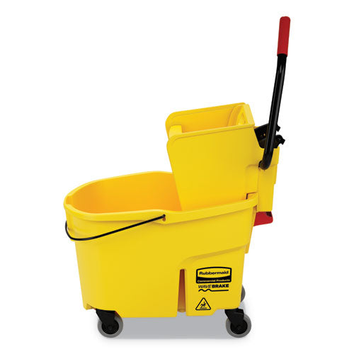 Rubbermaid® Commercial Wavebrake 2.0 Bucket-wringer Combos, Side-press, 44 Qt, Plastic, Yellow freeshipping - TVN Wholesale