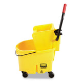 Rubbermaid® Commercial Wavebrake 2.0 Bucket-wringer Combos, Side-press, 26 Qt, Plastic, Yellow freeshipping - TVN Wholesale