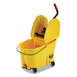 Rubbermaid® Commercial Wavebrake 2.0 Bucket-wringer Combos, Down-press, 44 Qt, Plastic, Yellow freeshipping - TVN Wholesale