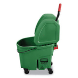 Rubbermaid® Commercial Wavebrake 2.0 Bucket-wringer Combos, 35 Qt, Down Press, Plastic, Green freeshipping - TVN Wholesale