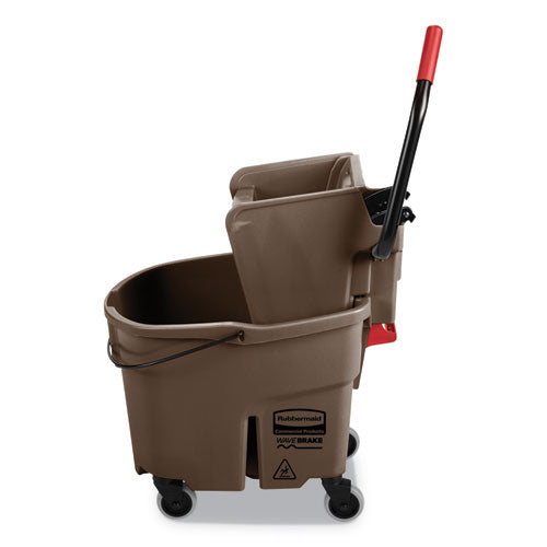 Rubbermaid® Commercial Wavebrake 2.0 Bucket-wringer Combos, Side-press, 35 Qt, Plastic, Brown freeshipping - TVN Wholesale